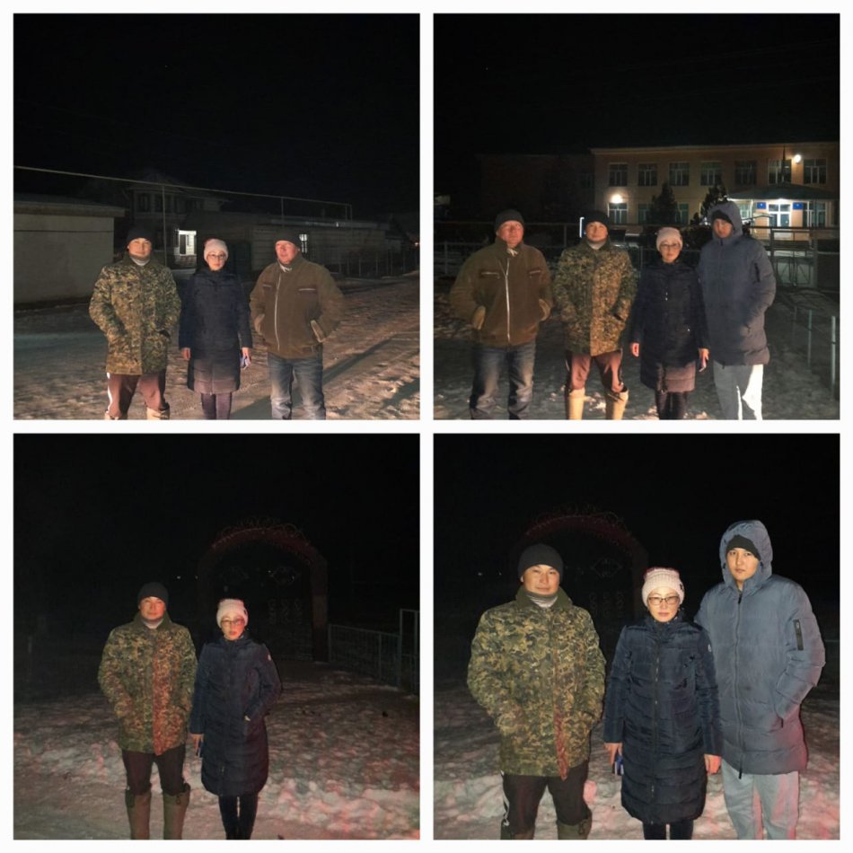 "Түнгі ауылдағы балалар" тақырыбында рейд