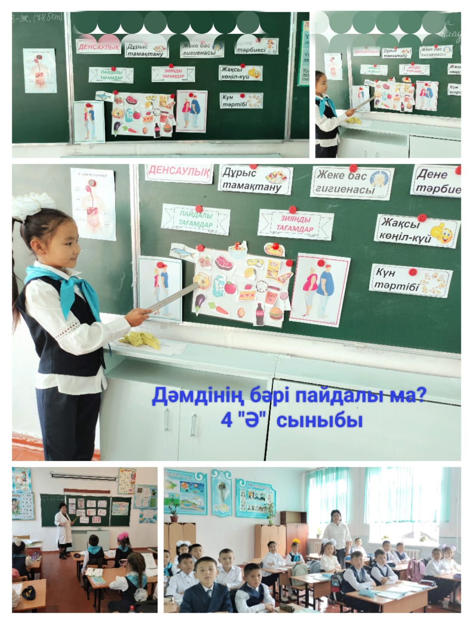 «Дәмдінің бәрі пайдалы ма?» тақырыбында сынып сағатын өткізді.