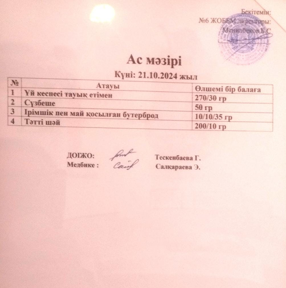 ас мәзірі