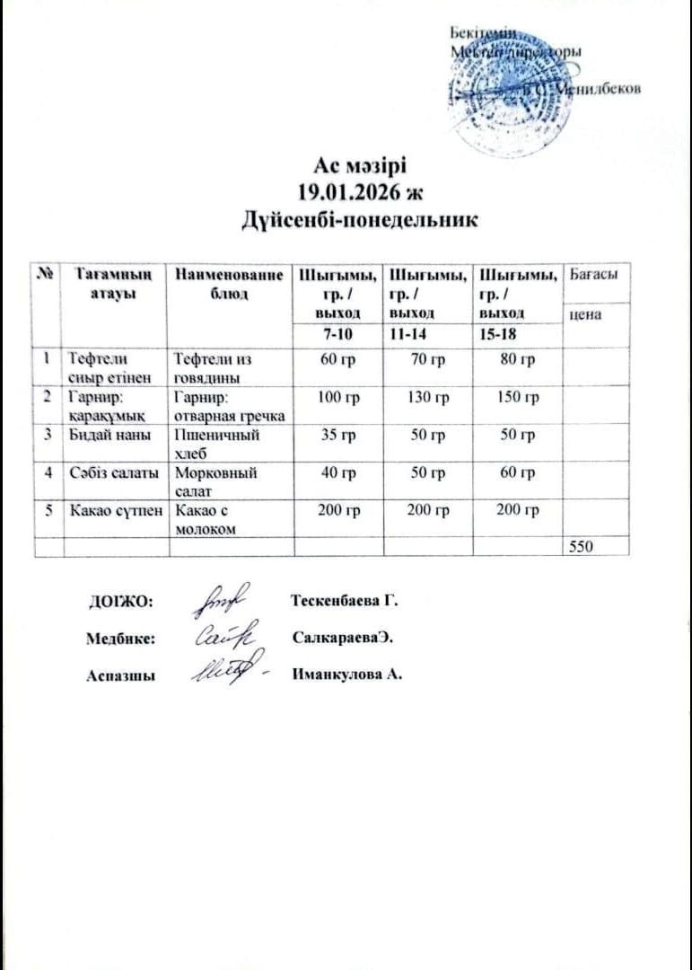 ас мәзірі