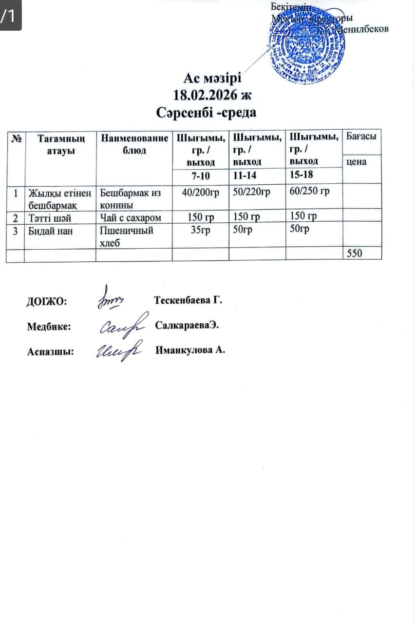 ас мәзірі