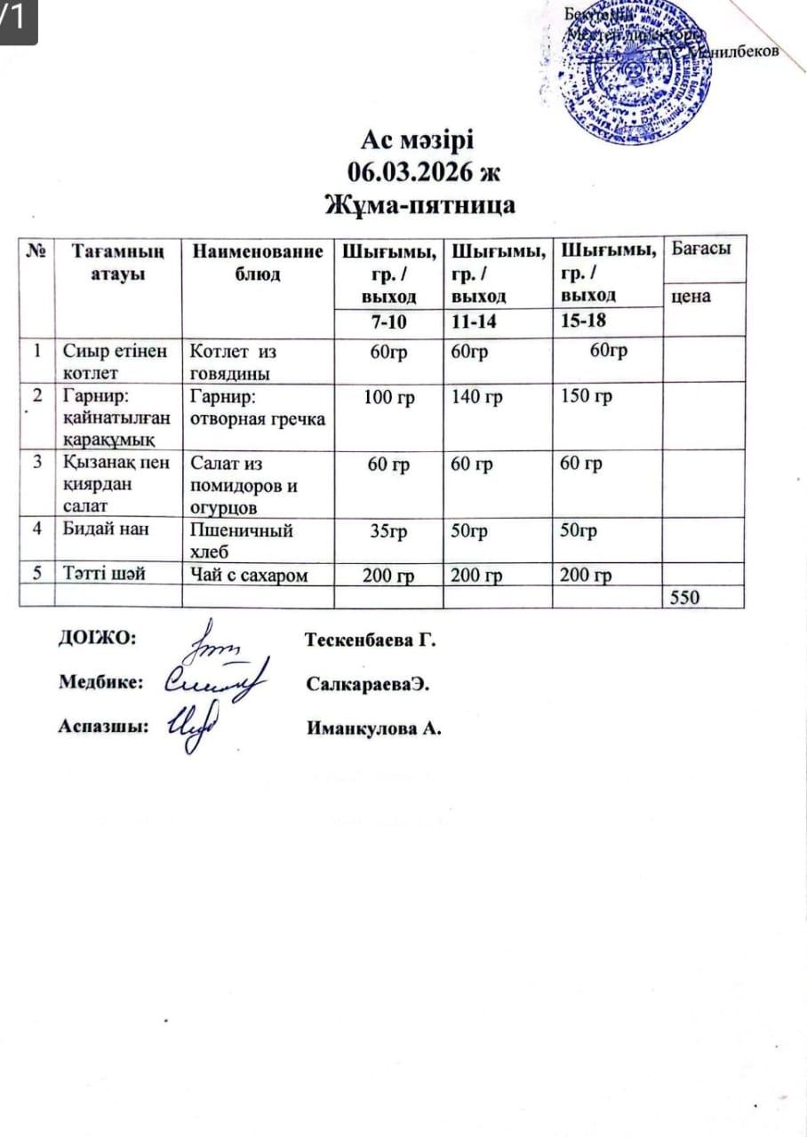 ас мәзірі